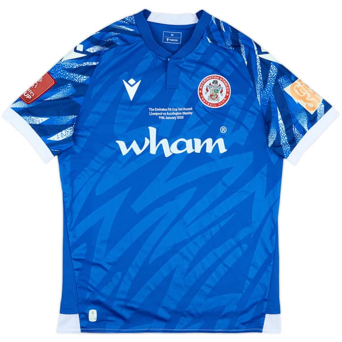 2024-25 Accrington Stanley Match Issue FA Cup Commemorative Shirt Coyle #6