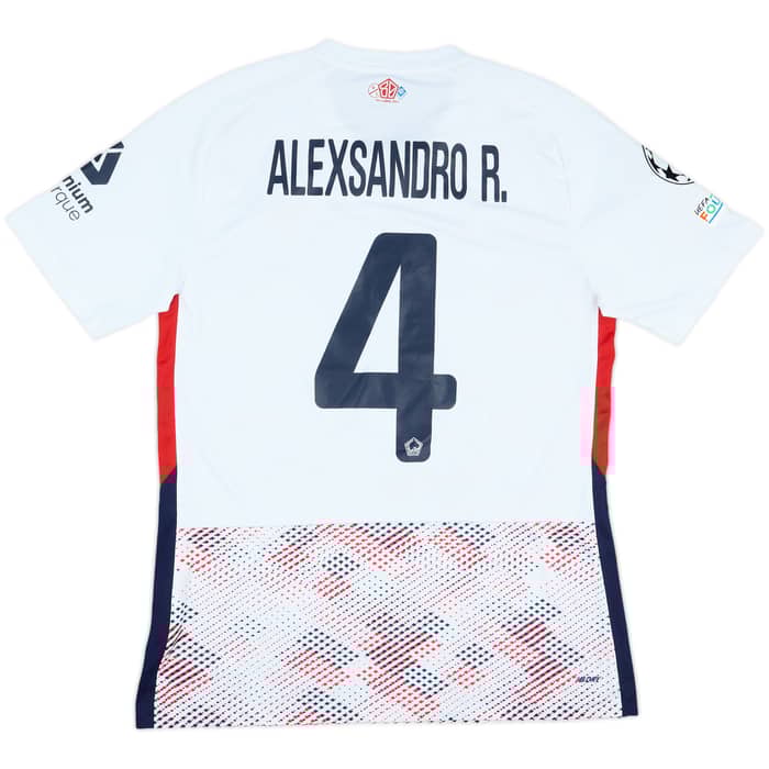 2024-25 Lille Match Issue Champions League Away Shirt Alexsandro R. #4
