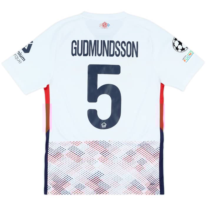 2024-25 Lille Match Worn Champions League Away Shirt Gudmundsson #5