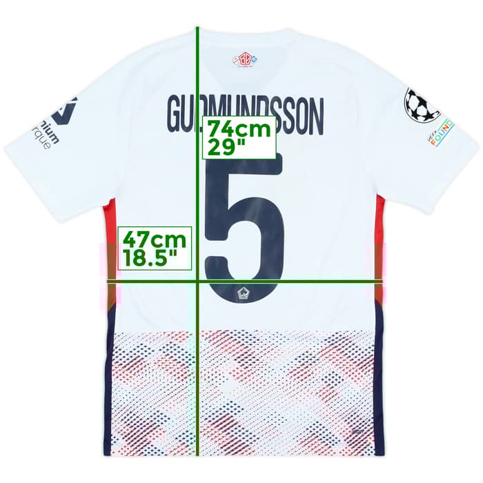 2024-25 Lille Match Worn Champions League Away Shirt Gudmundsson #5