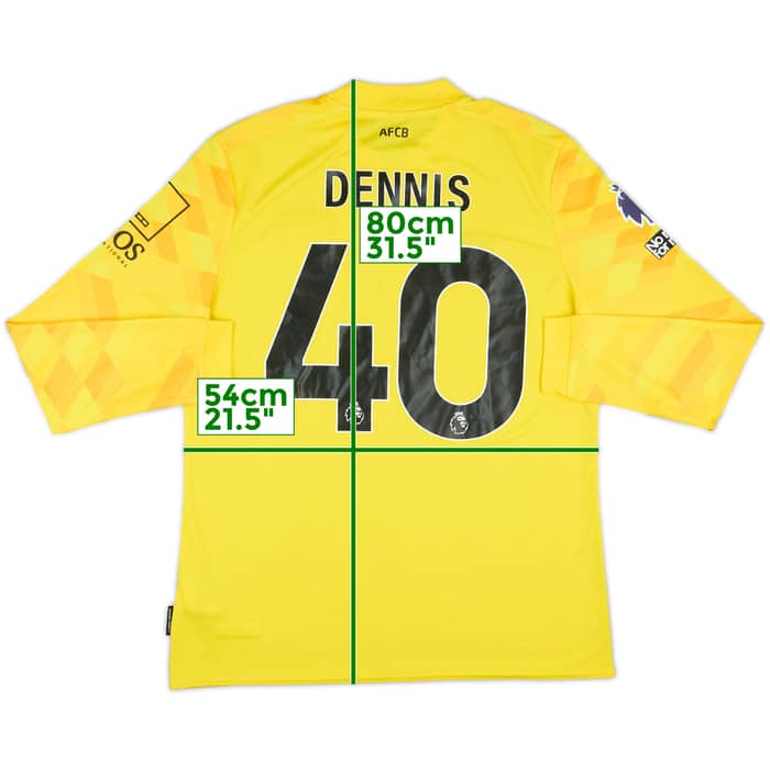 2024-25 Bournemouth Match Issue GK Shirt Dennis #40