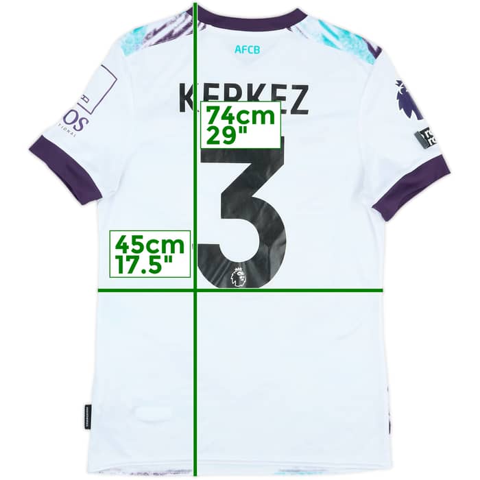 2024-25 Bournemouth Match Issue Away Shirt Kerkez #3