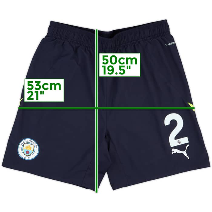 2024-25 Manchester City Match Issue Away Shorts #2 (Walker)