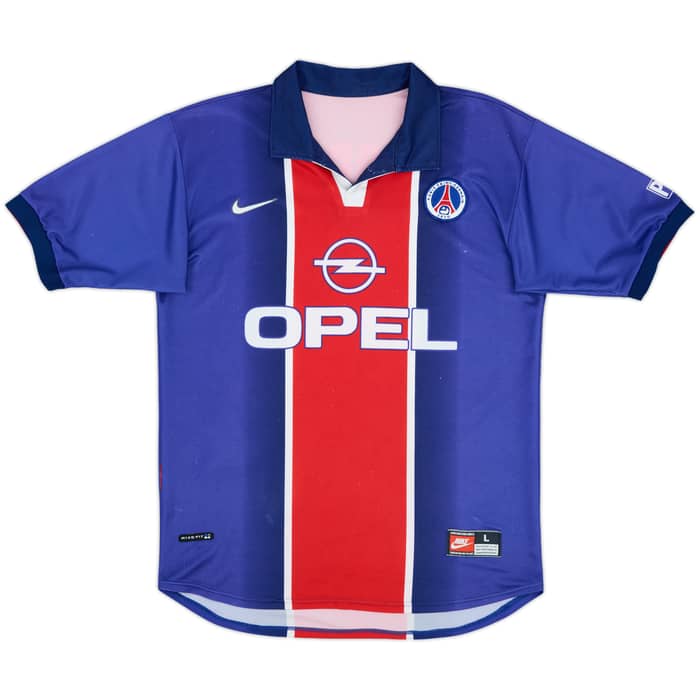 1998-99 Paris Saint-Germain Home Shirt Okocha #10 - 7/10 - (L)