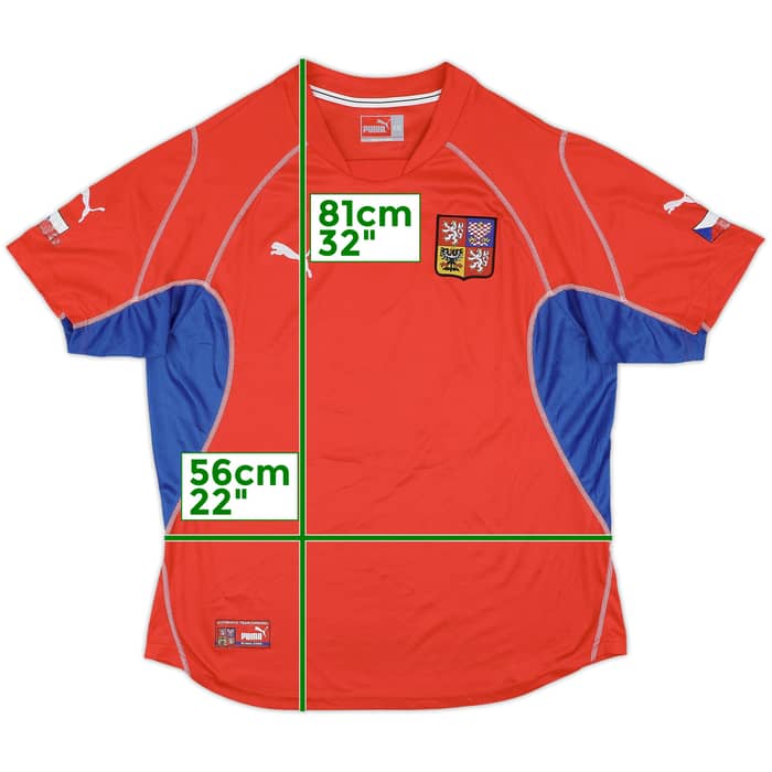 2002-04 Czech Republic Home Shirt - 8/10 - (XXL)