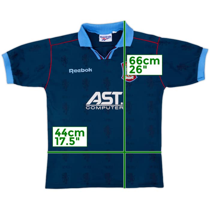 1995-97 Aston Villa Away Shirt - 8/10 - (L.Boys)