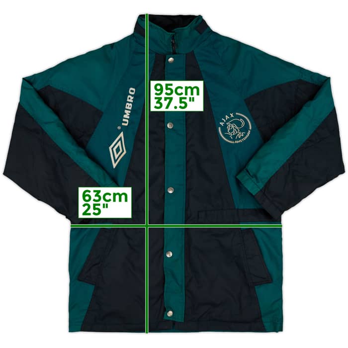 1996-97 Ajax Umbro Padded Bench Coat - 8/10 - (XXL)