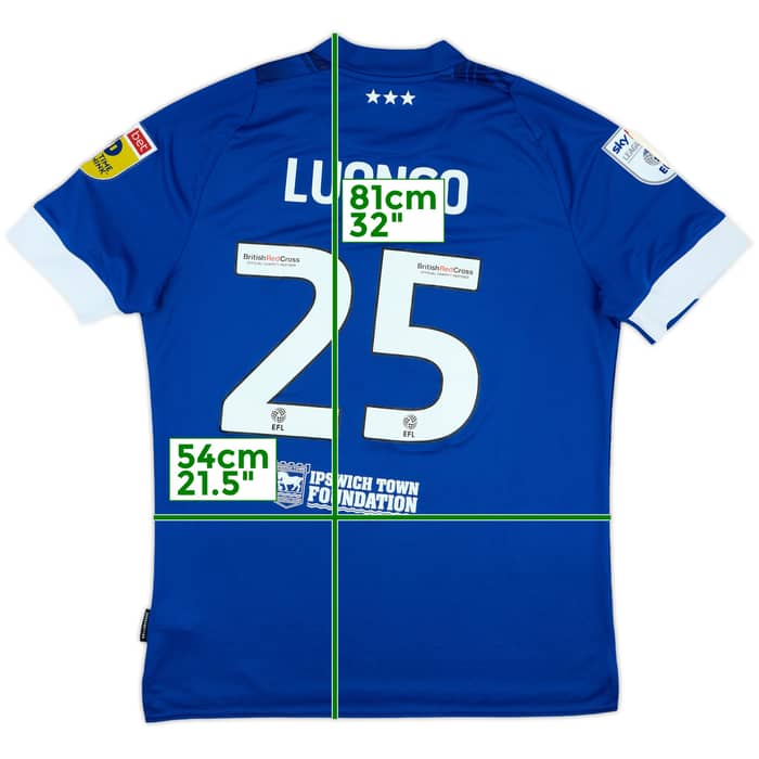 2022-23 Ipswich Town Home Shirt Luongo #25 - 6/10 - (XL)