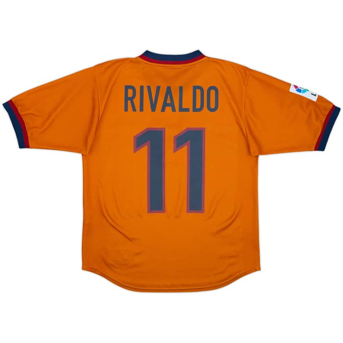 1998-00 Barcelona Third Shirt Rivaldo #11 - 7/10 - (S)