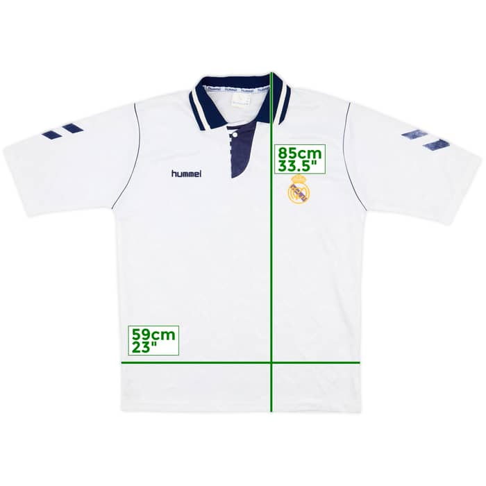 1992-93 Real Madrid Home Shirt - 8/10 - (XL)