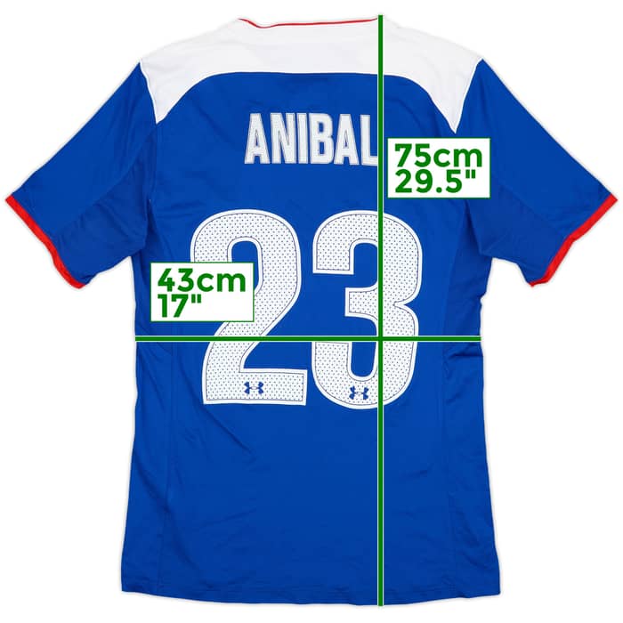 2014 Cruz Azul Club World Cup Home Shirt Anibal #23 - 9/10 - (M)