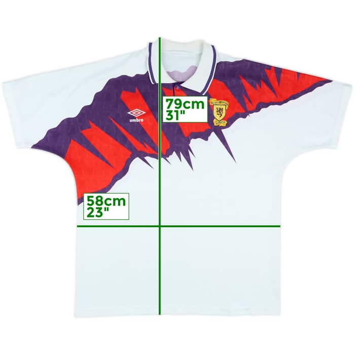 1991-93 Scotland Away Shirt - 8/10 - (XL)