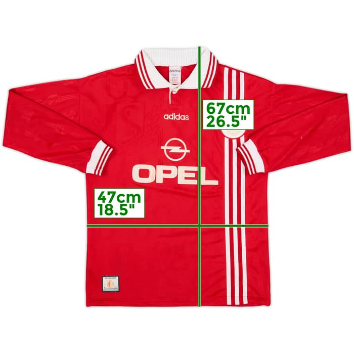 1996-97 Standard Liege Home L/S Shirt - 8/10 - (L.Boys)
