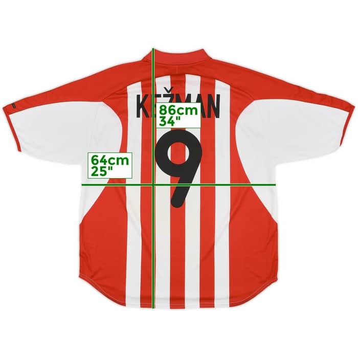 2000-02 PSV Home Shirt Kezman #9 - 8/10 - (XXL)
