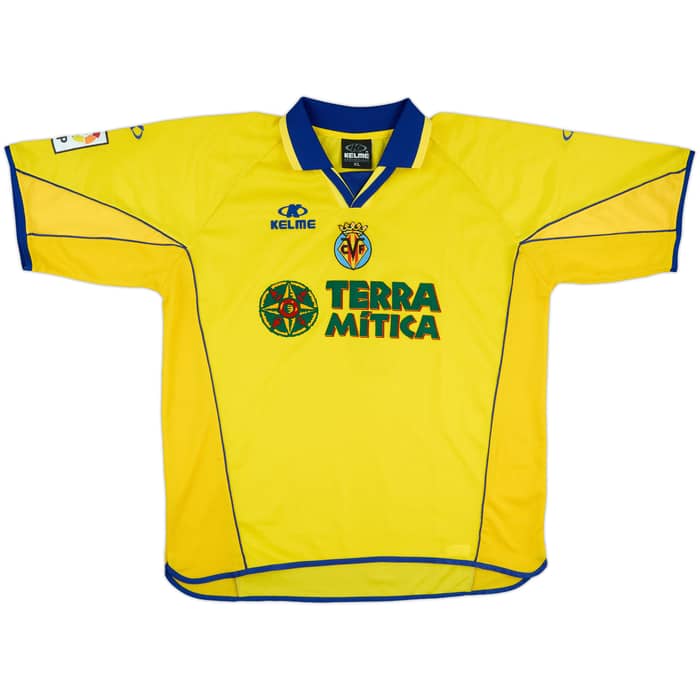 2001-02 Villarreal Match Issue Home Shirt #7