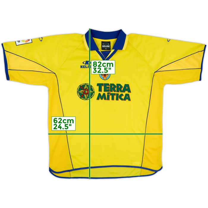 2001-02 Villarreal Match Issue Home Shirt #7