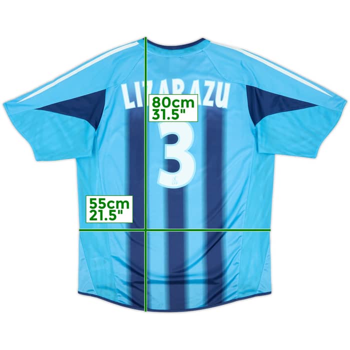 2004-05 Olympique Marseille Away Shirt Lizarazu #3 - 8/10 - (L)