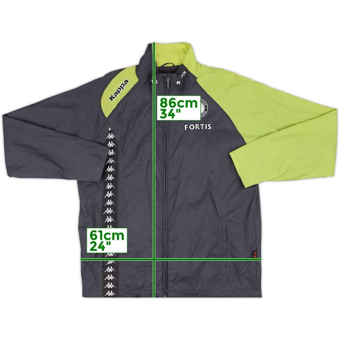 2007-08 Feyenoord Kappa Track Jacket - 8/10 - (XL)