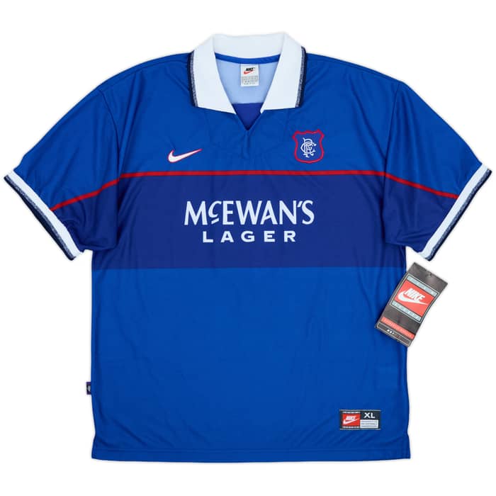 1997-99 Rangers Home Shirt V.Bronckhorst #8 (XL)
