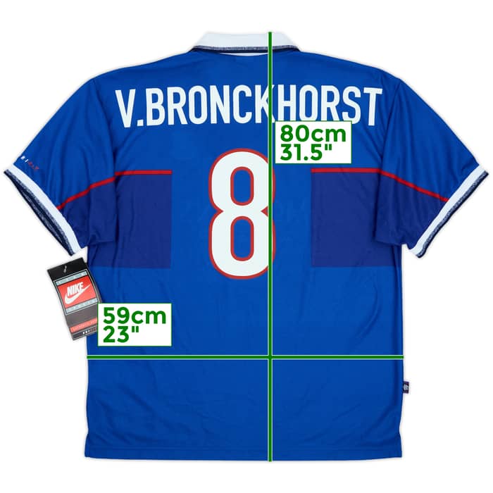 1997-99 Rangers Home Shirt V.Bronckhorst #8 (XL)