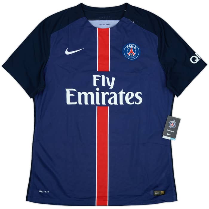 2015-16 Paris Saint-Germain Authentic Home Shirt Ibrahimovic #10 (XL)