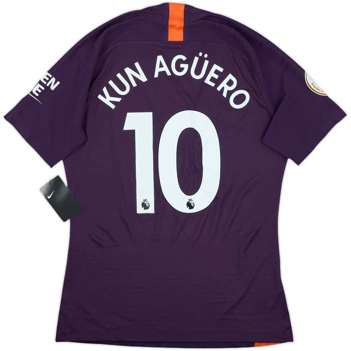 2018-19 Manchester City Authentic Third Shirt Kun Aguero #10 (L)
