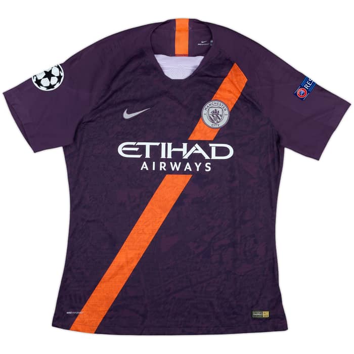 2018-19 Manchester City Player Issue Champions League Third Shirt Kompany #4