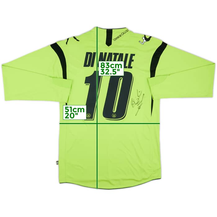 2011-12 Udinese Signed Away/GK L/S Shirt Di Natale #10 - 8/10 - (L)