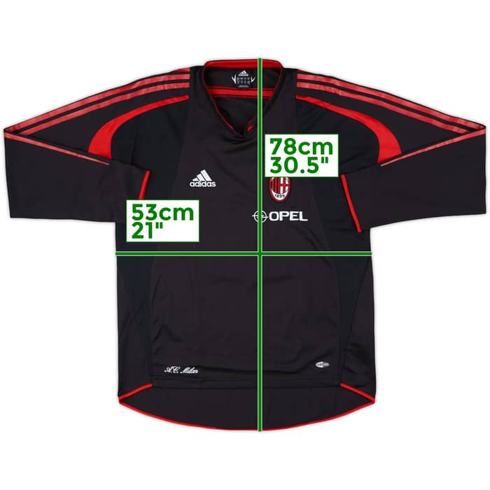 2004-05 AC Milan adidas Training L/S Shirt - 8/10 - (M/L)