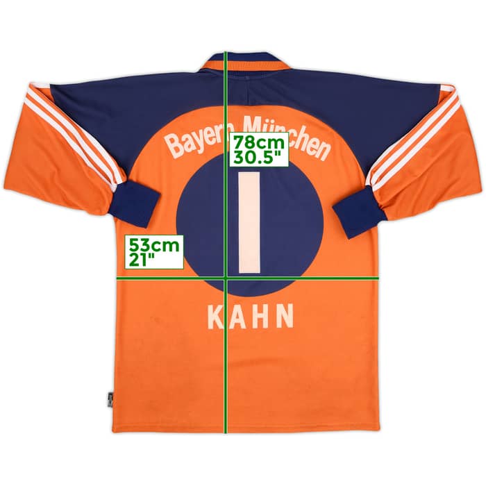 2000-01 Bayern Munich GK Shirt Kahn #1 - 7/10 - (S)