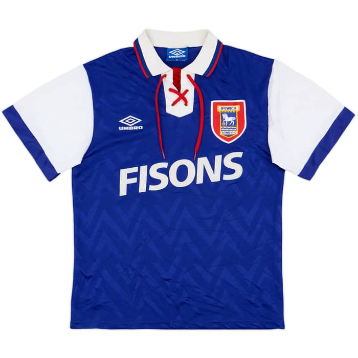 1992-94 Ipswich Home Shirt - 9/10 - (M)
