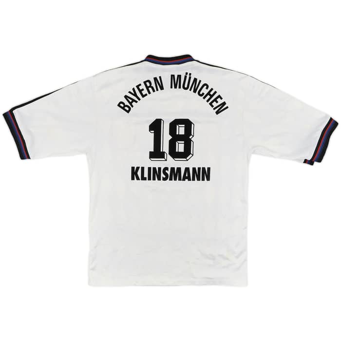 1996-98 Bayern Munich Away Shirt Klinsmann #18 - 8/10 - (S)