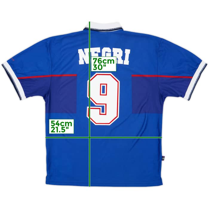 1997-99 Rangers Home Shirt Negri #9 - 8/10 - (L)