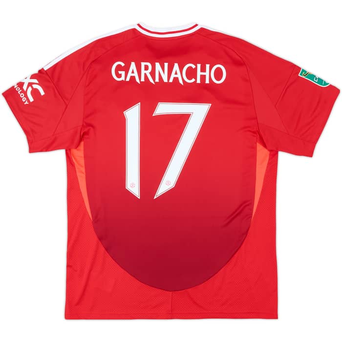2024-25 Manchester United Home Shirt Garnacho #17 - 10/10 - (XL)