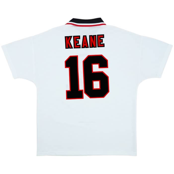 1996-97 Manchester United Away Shirt Keane #16 - 8/10 - (XL)