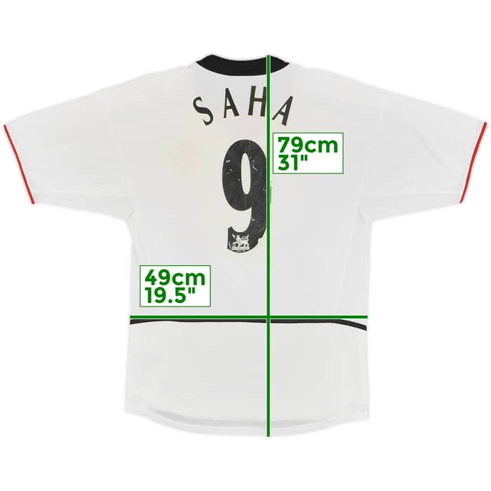 2002-03 Manchester United Away Shirt Saha #9 - 5/10 - (S)