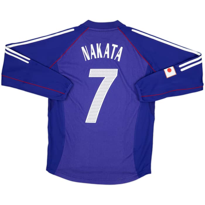 2002-04 Japan Home L/S Shirt Nakata #7 - 8/10 - (S)