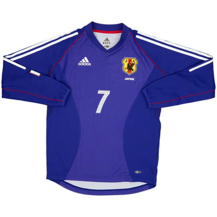 2002-04 Japan Home L/S Shirt Nakata #7 - 8/10 - (S)
