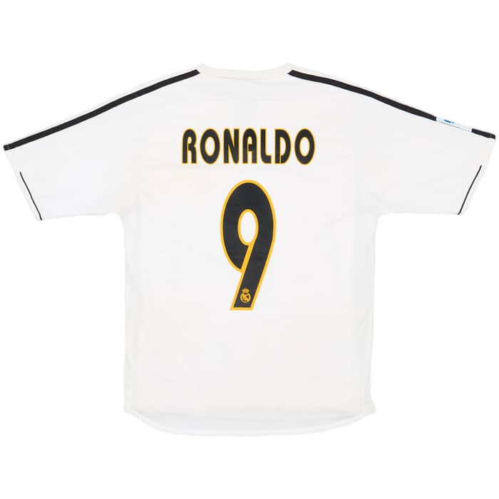 2003-04 Real Madrid Player Issue Home Shirt Ronaldo #9 - 8/10 - (S)