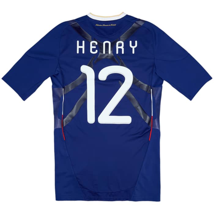 2009-10 France Player Issue Techfit Home Shirt Henry #12 - 8/10 - (L)