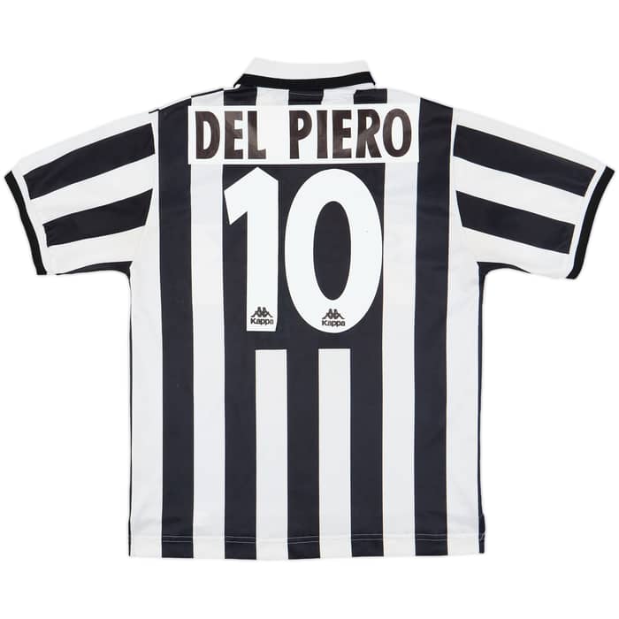 1995-97 Juventus Home Shirt Del Piero #10 - 7/10 - (S)