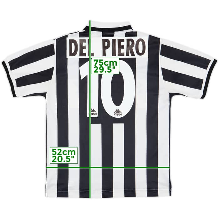 1995-97 Juventus Home Shirt Del Piero #10 - 7/10 - (S)