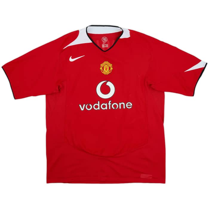 2004-06 Manchester United Home Shirt Scholes #18 - 8/10 - (XL)