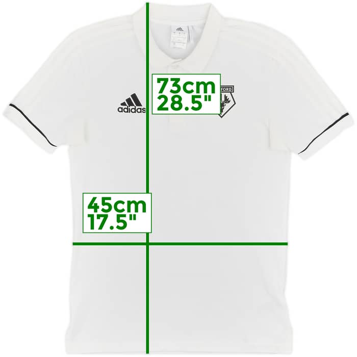 2017-18 Watford adidas Polo Shirt - 9/10 - (S)