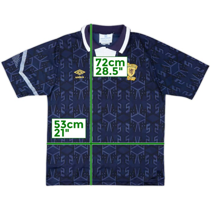 1991-94 Scotland Home Shirt - 8/10 - (L)