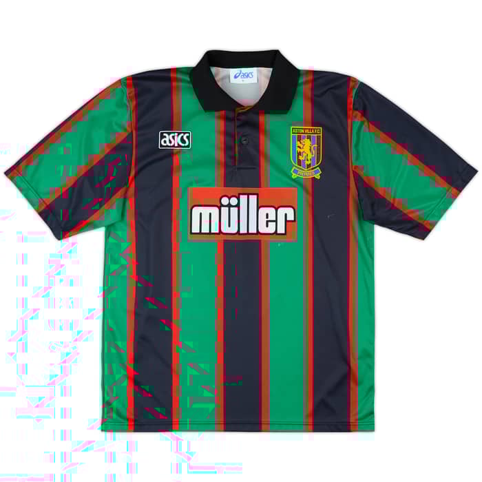 1993-95 Aston Villa Away Shirt McGrath #5 - 8/10 - (M)