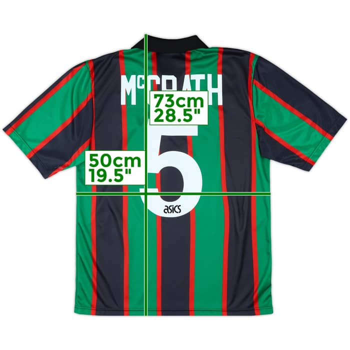 1993-95 Aston Villa Away Shirt McGrath #5 - 8/10 - (M)