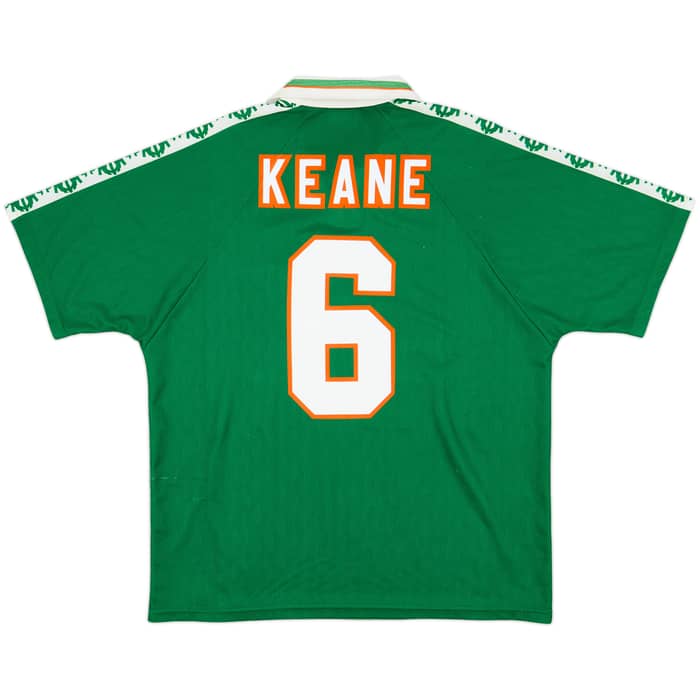 1996-98 Ireland Home Shirt Keane #6 - 8/10 - (XL)