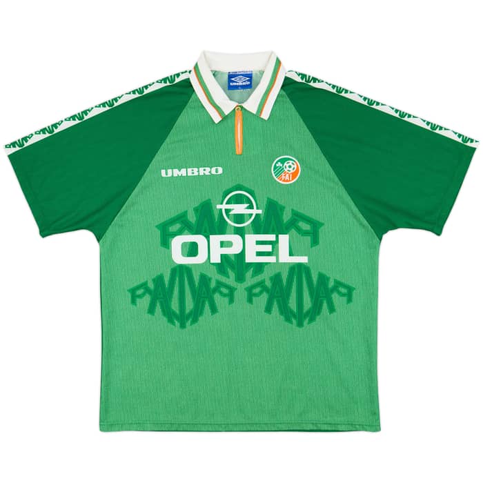 1996-98 Ireland Home Shirt Keane #6 - 8/10 - (XL)