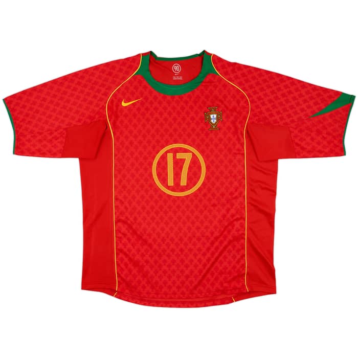 2004-06 Portugal Home Shirt C.Ronaldo #17 - 10/10 - (XL)